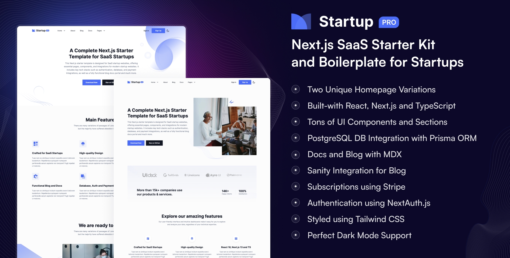 Next.js SaaS Starter Kit and Boilerplate for Startups