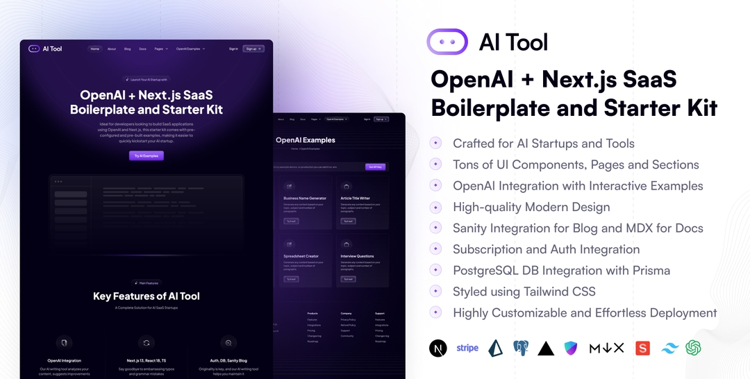 Next.js Starter Templates with Authentication & More