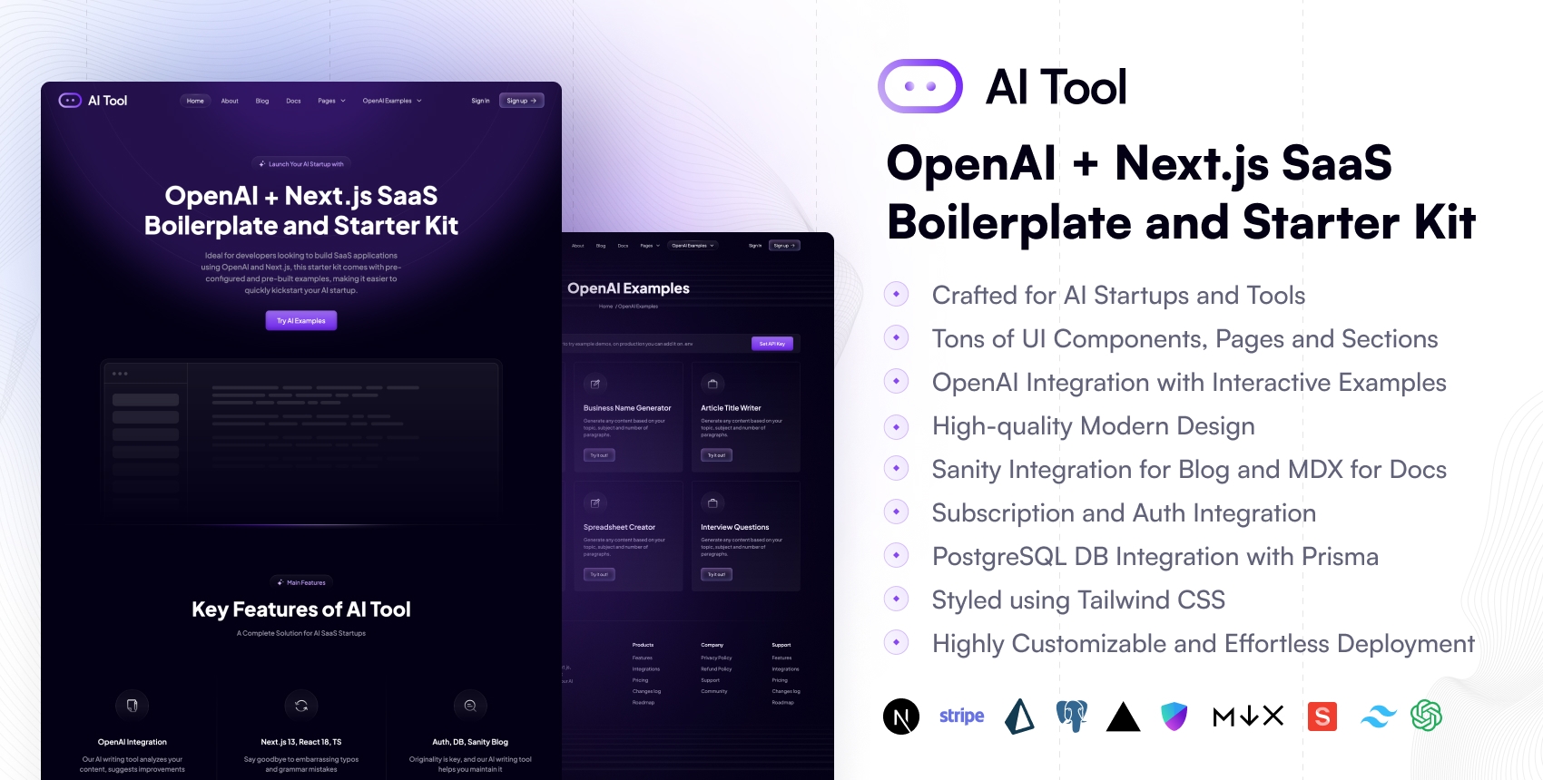 AI Tool - OpenAI Next.js SaaS Starter Kit