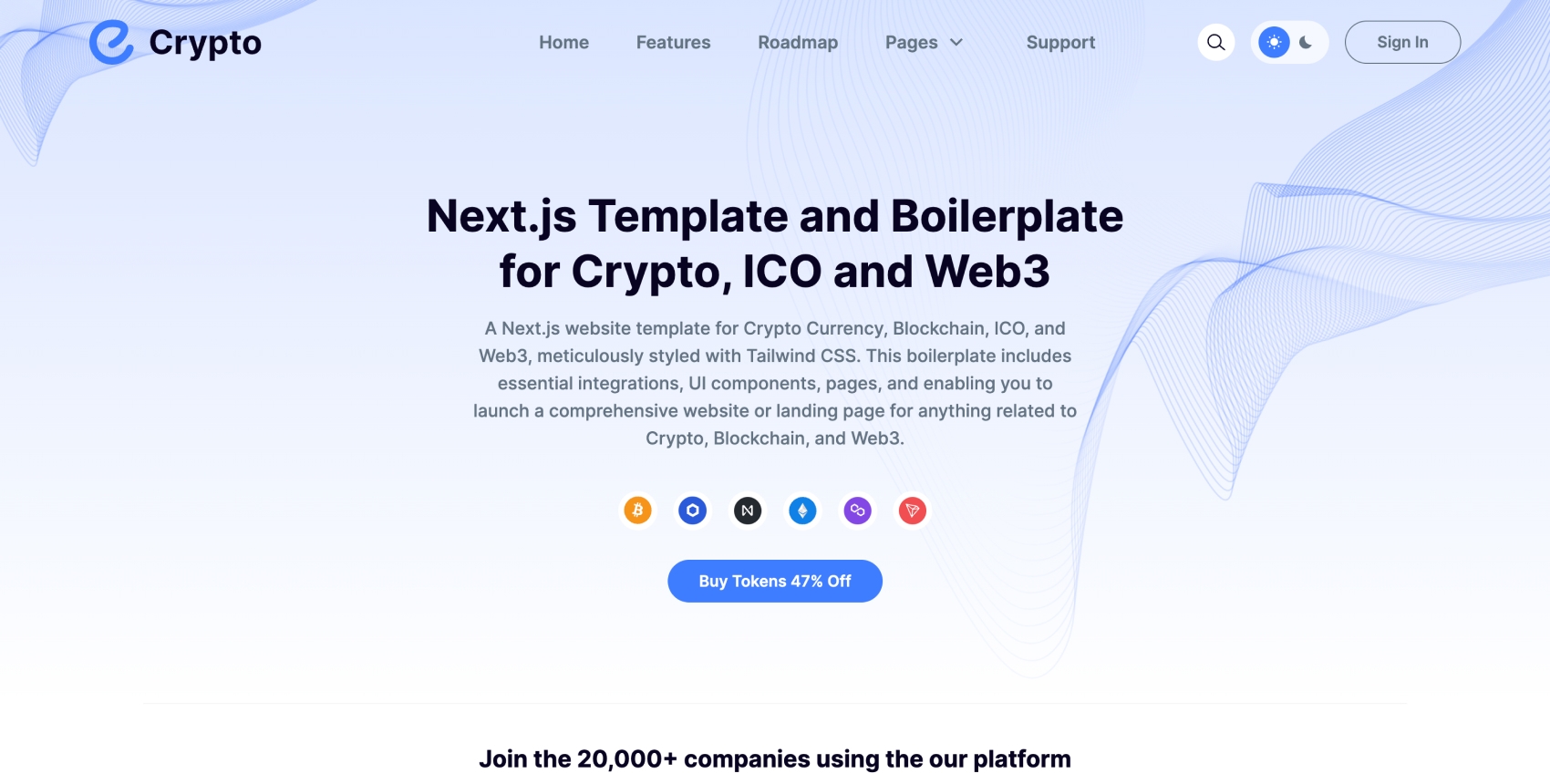 Crypto - Next.js Template for Crypto, Blockchain and Web3