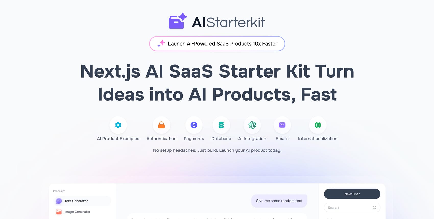 AI Starter Kit – Next.js AI Website Templates and SaaS Starter Kit