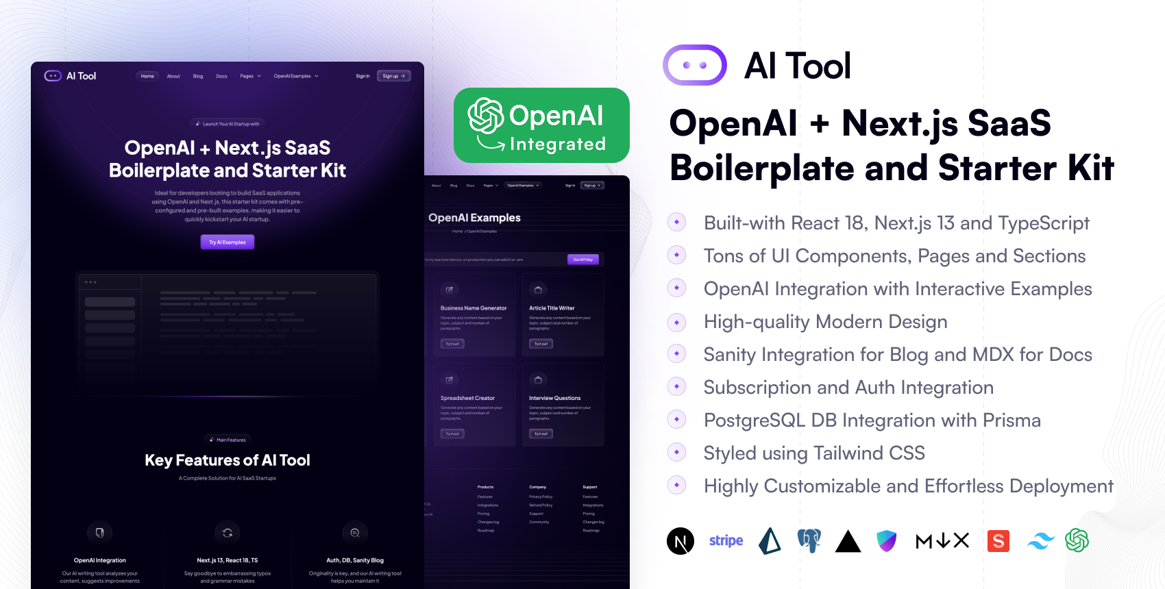 AI Tool - OpenAI Next.js SaaS Starter Kit