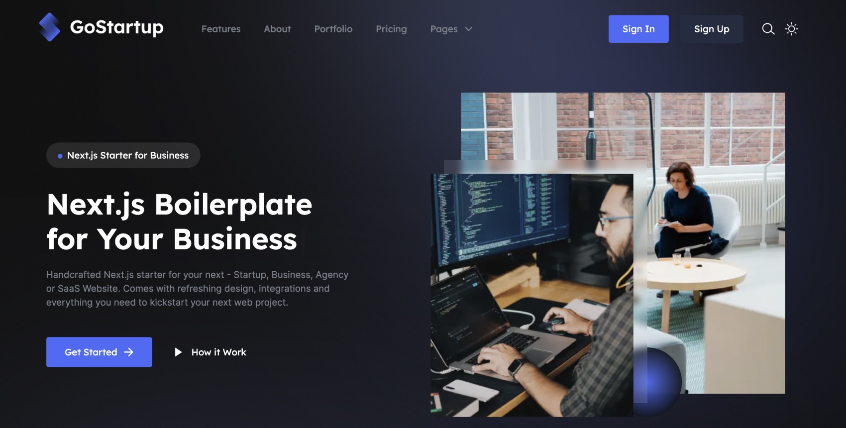 Go - Next.js SaaS Boilerplate and Landing Page for Business