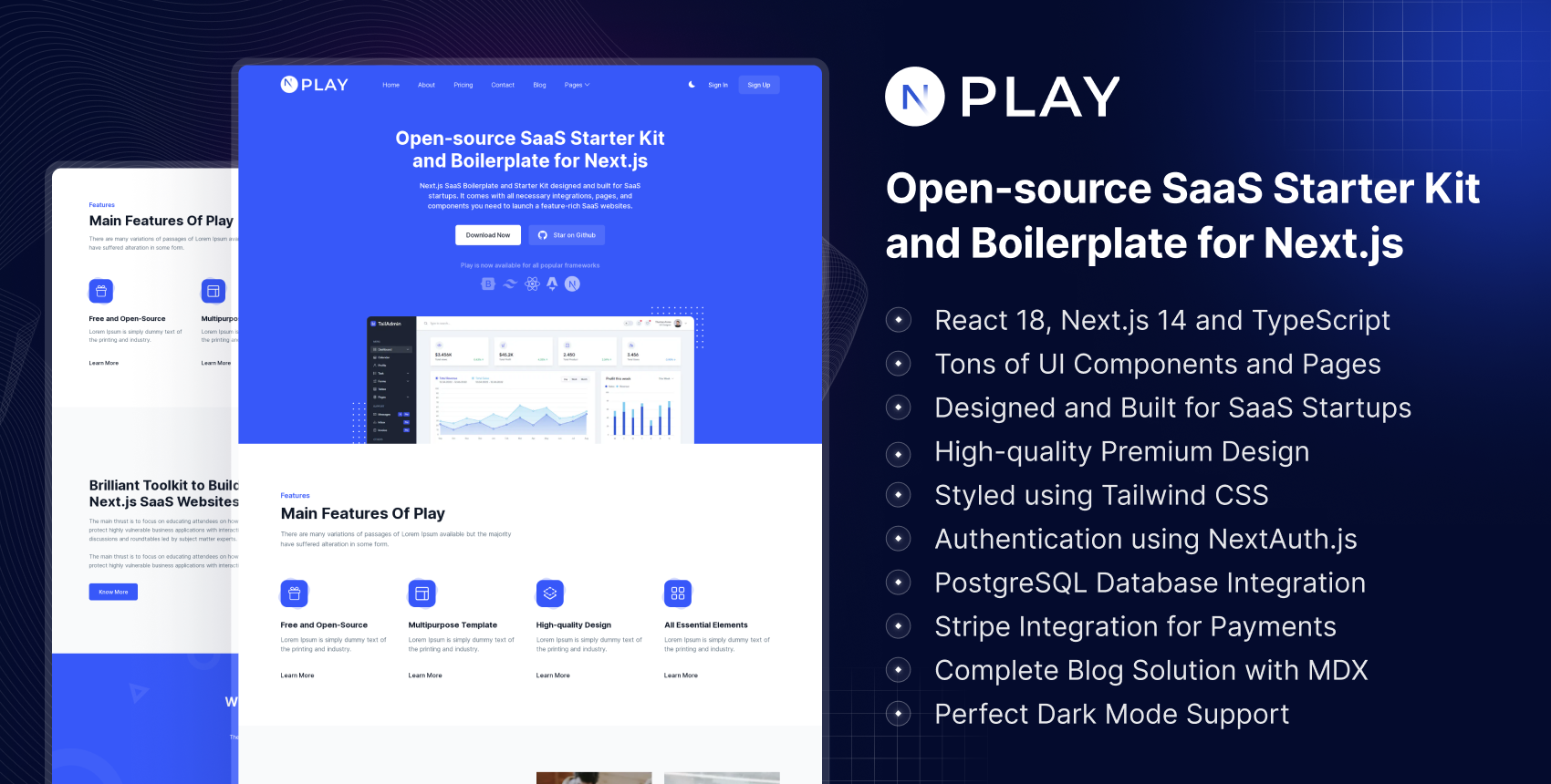 Play - Free SaaS Boilerplate and Starter Kit for Next.js
