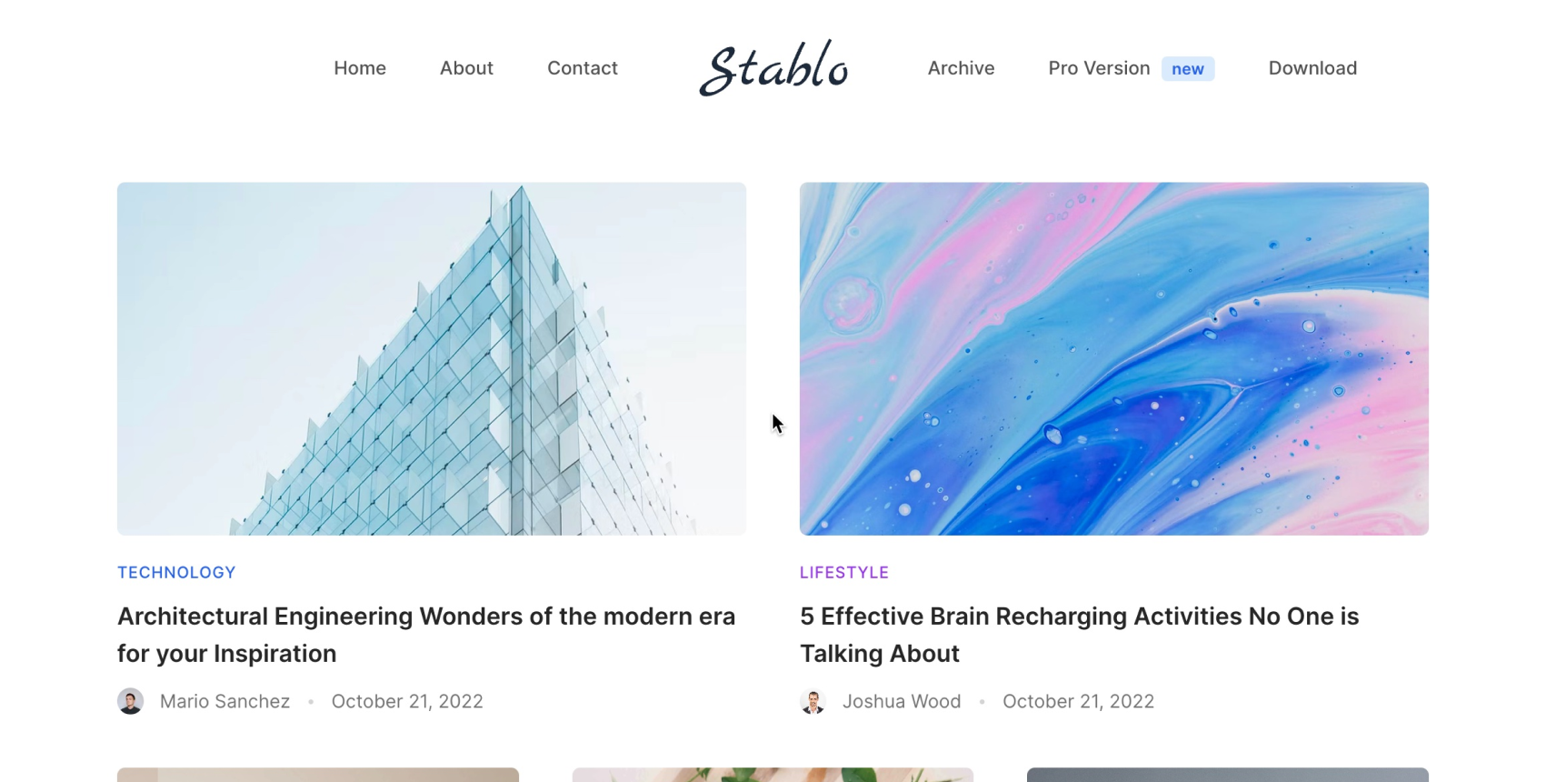 Stablo - Free Next.js Blog Template