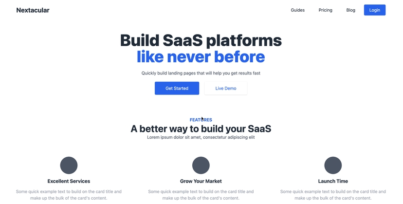 Next.js Starter Templates with Authentication & More