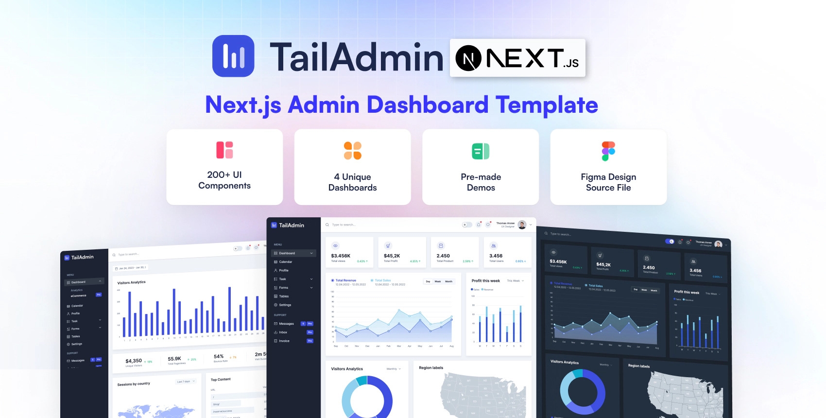 TailAdmin - Free Next.js Tailwind CSS Admin Dashboard Template | Next ...